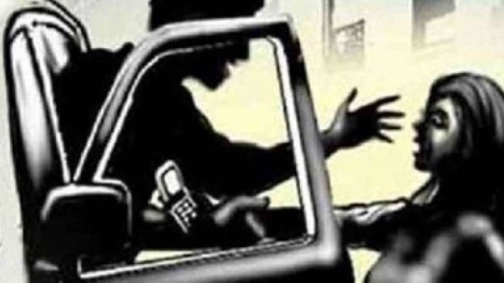 Car stopped on road woman forcibly pulled inside earrings also removed family threatened case registered